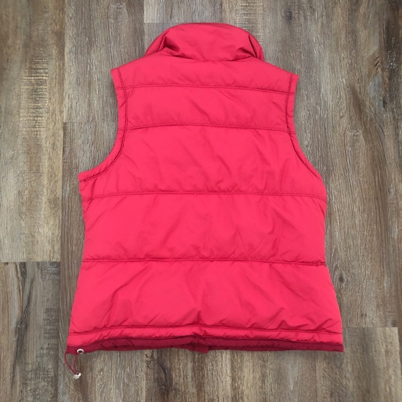 American Eagle Hot Pink Zip Up Puffer Vest - Picture 3 of 4